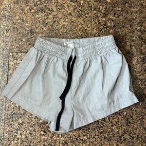 Forever 21 Silver Reflective Athletic Running Shorts